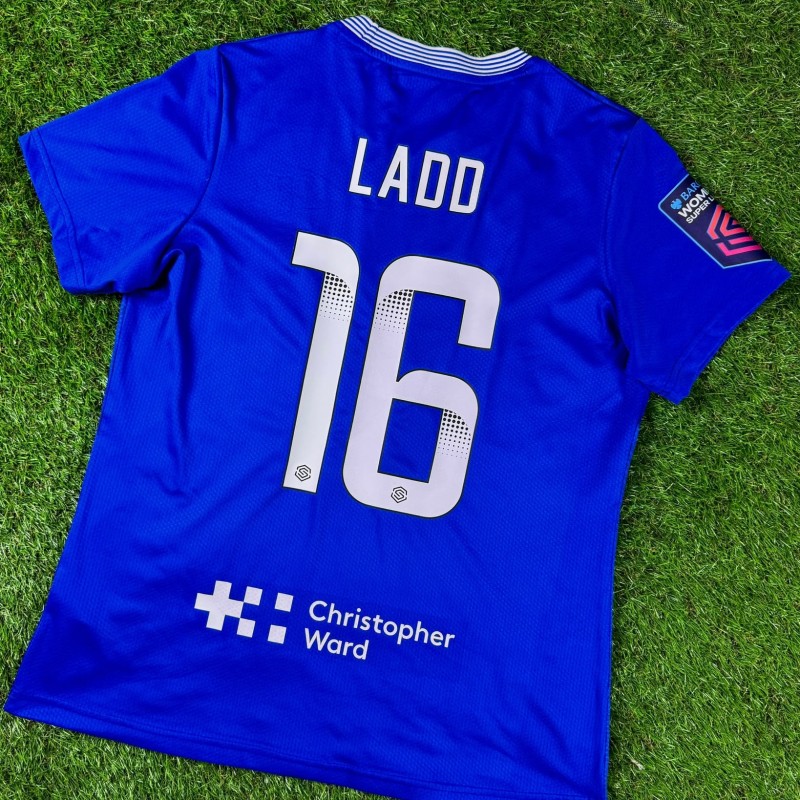 Hayley Ladd Everton 2024–25 Official Player-Worn Home Football Shirt