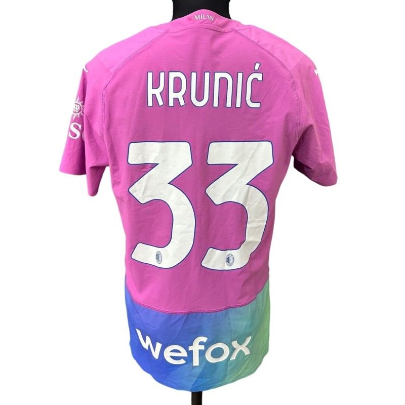 Krunic's Match-Worn Shirt, Milan vs Verona 2023