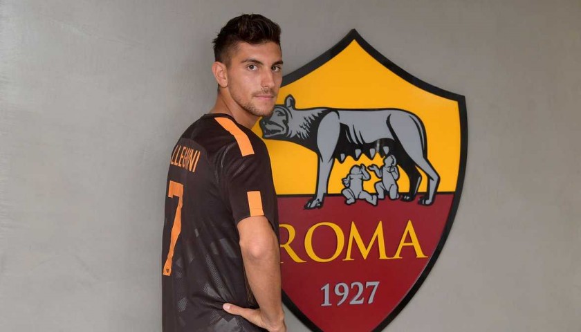 Pellegrini's Official Roma Signed Shirt, 2017/18