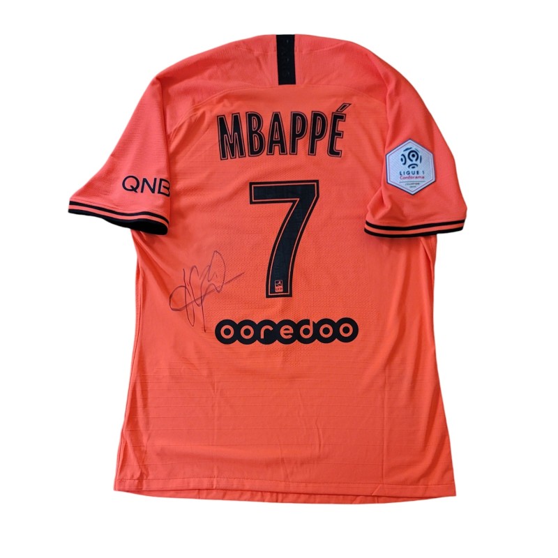 Maglia Mbappe preparata Saint Étienne vs PSG 2019 - Autografata