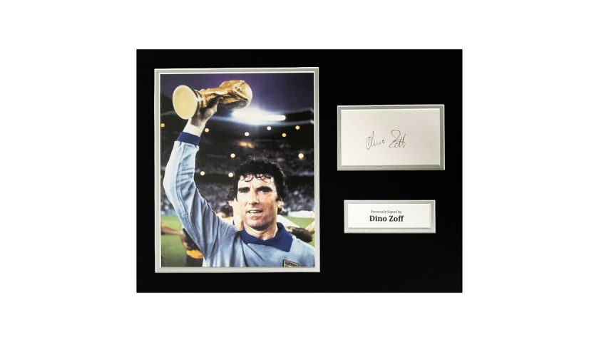 Dino Zoff World Cup Signed Photo Display