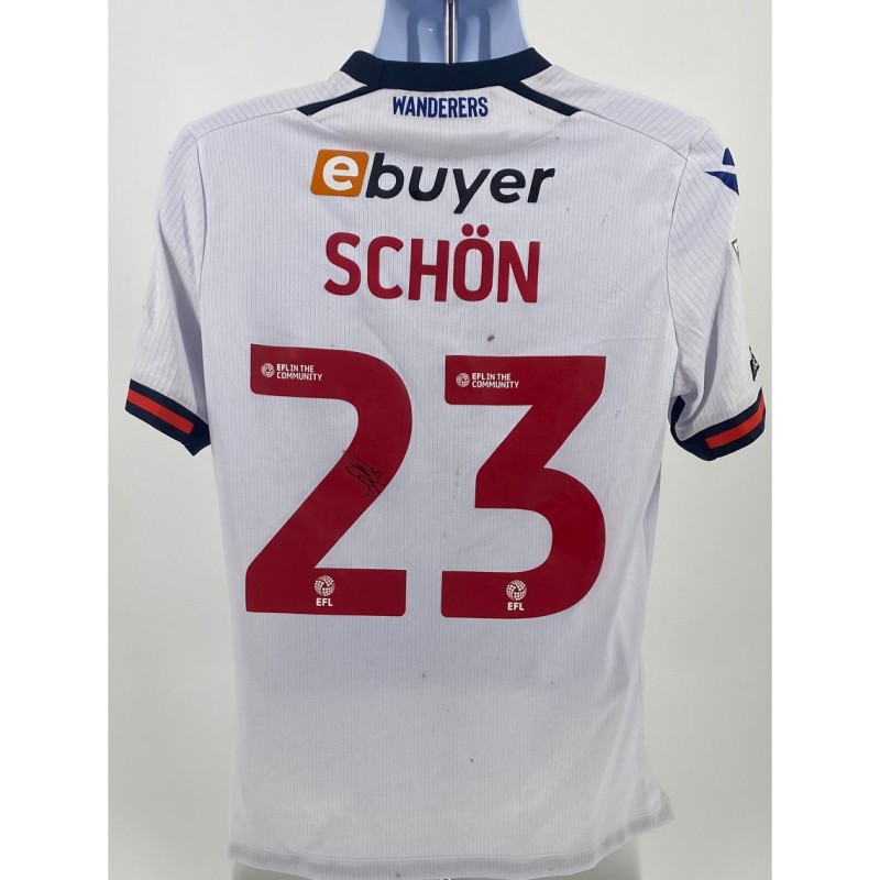 Maglia autografata del Bolton Wanderers di Szabolcs Schön, contro l'Exeter City