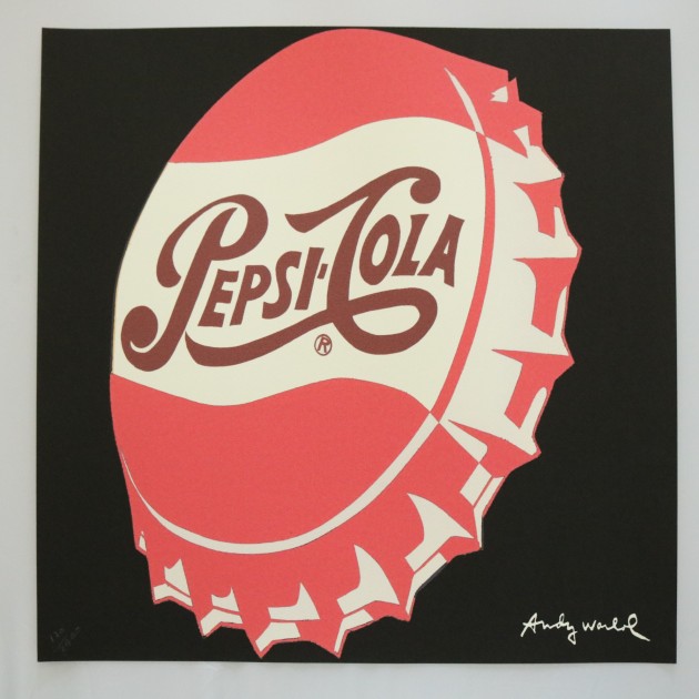 Andy Warhol Pepsi-Cola Signed Limited Edition with CMOA Stamp