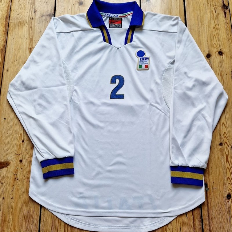 Alessandro Nesta's Italy 1996 Match Shirt vs Moldova