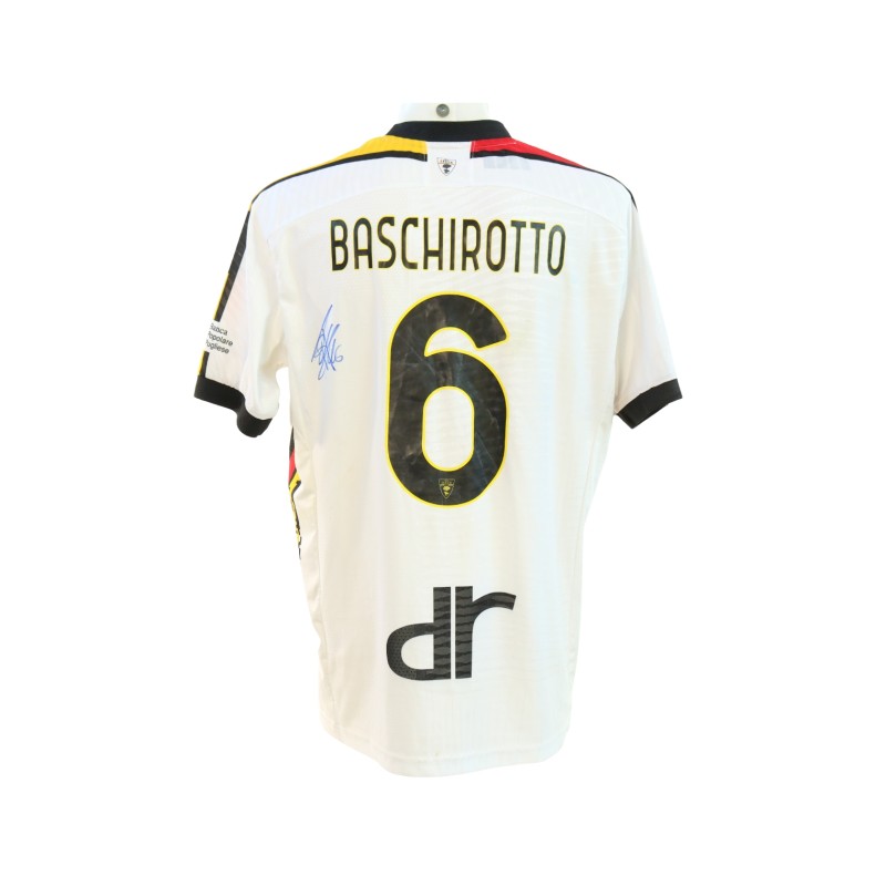 Baschirotto's Signed Unwashed Shirt, Roma vs Lecce 2024