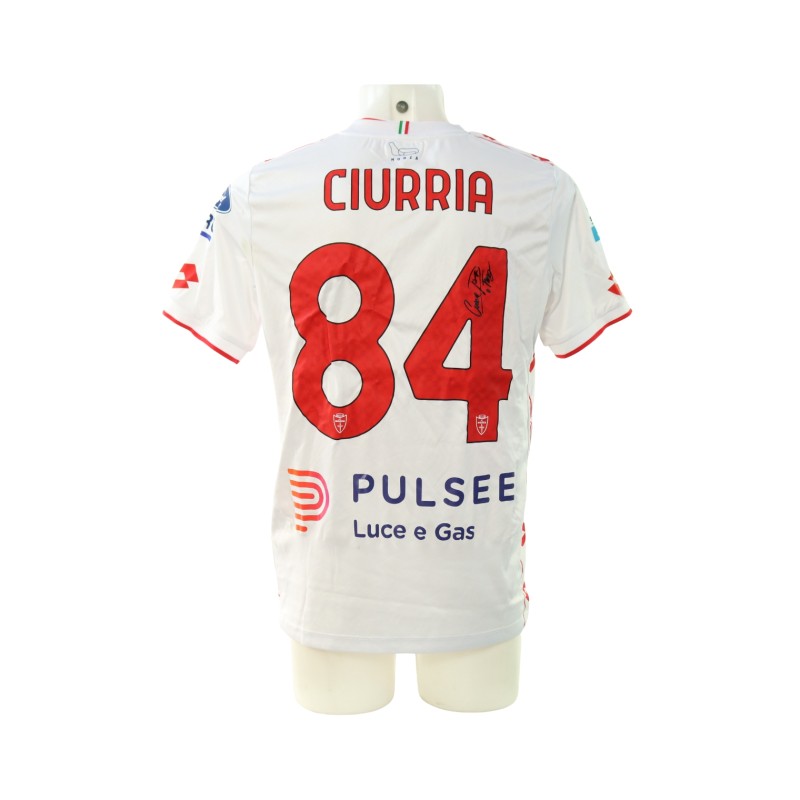 Ciurria's Signed Unwashed Shirt, Parma vs Monza 2024