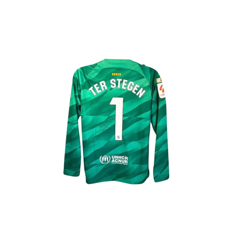 Maglia replica firmata di Marc-André ter Stegen per il Barcellona 2023/24