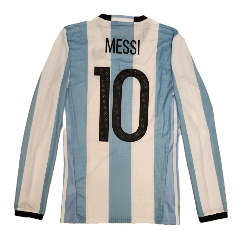 La maglia dell'Argentina 2016/17 di Lionel Messi