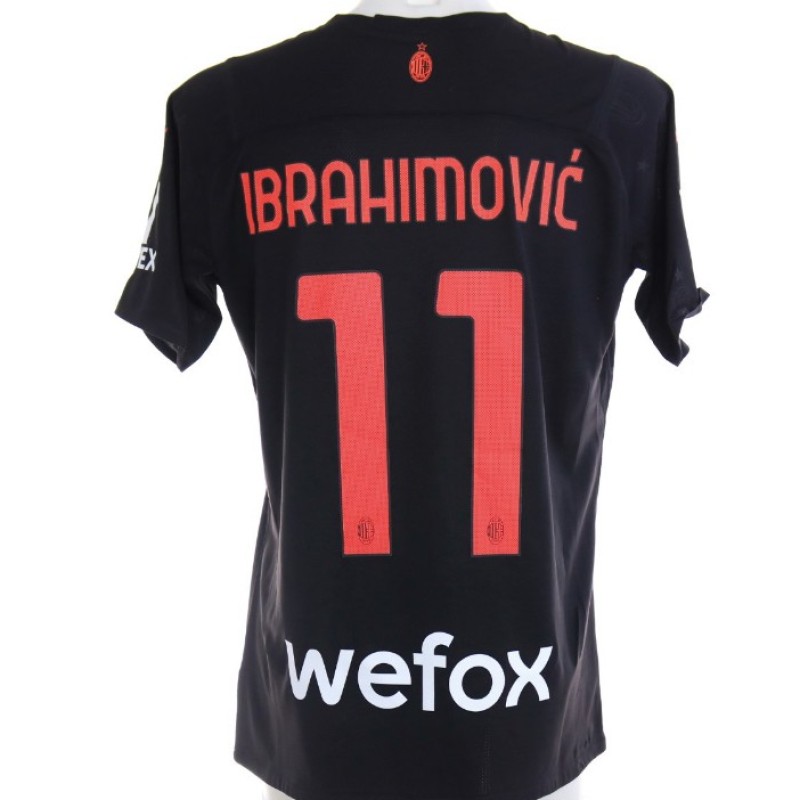 Ibrahimovic's Milan Match Shirt, 2021/22