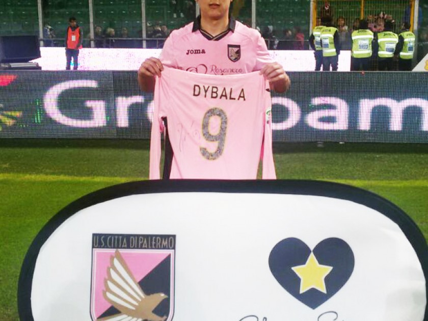 Joma Palermo Home 2015 Serie A Jersey 9 Dybala