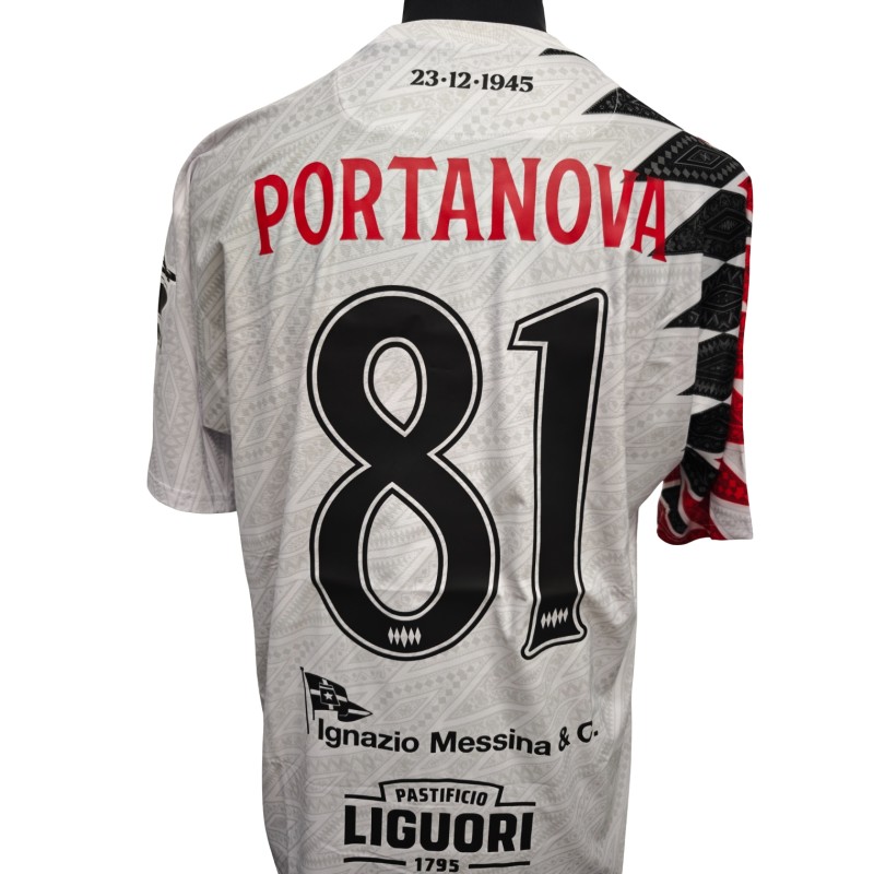 Portanova's Comemmorative Match-Worn Shirt + Shorts, Latina vs Sorrento 2026 - 80th Anniversary with RF78 Patch
