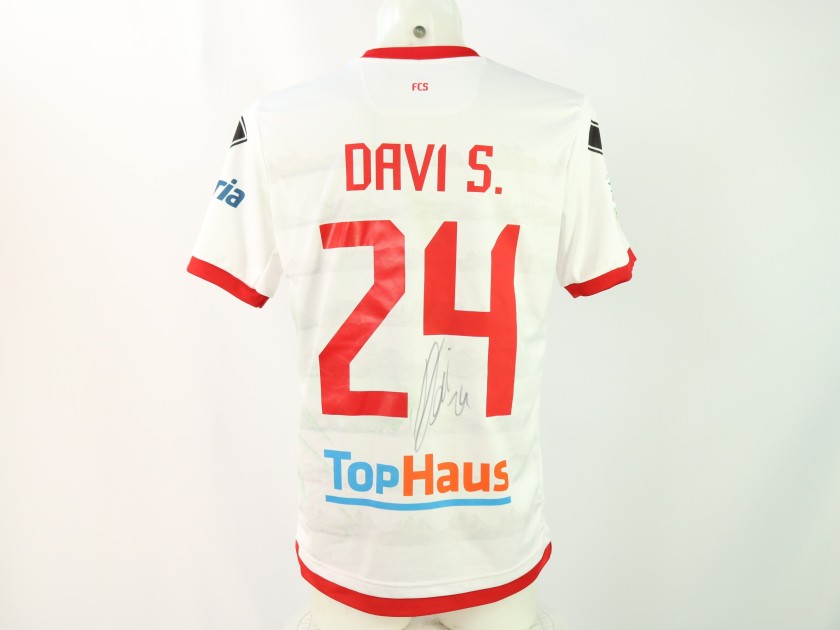 Davi's Signed Unwashed Shirt, Sudtirol vs Cremonese 2024