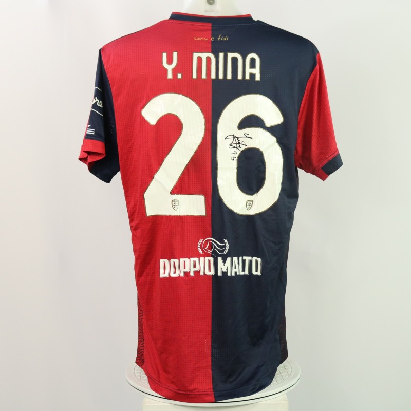 Mina's Signed Unwashed Shirt, Parma vs Cagliari 2024