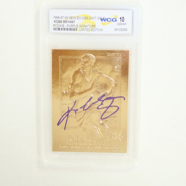 Card in oro Kobe Bryant in edizione limitata