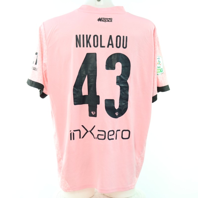 Nikolaou's Palermo vs Bari Unwashed Shirt, 2024