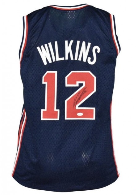 Dominique Wilkins Signed USA Olympic Pro Basketball Jersey 