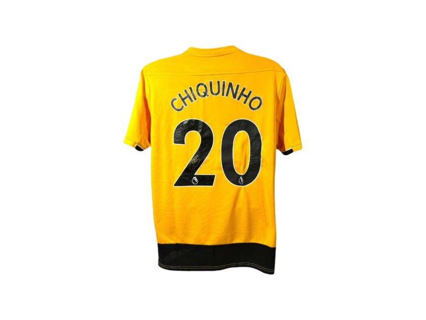 Maglia ufficiale autografata di Chiquinho del Wolverhampton Wanderers 2022/23