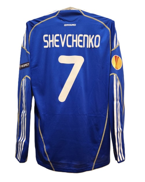 Shevchenko's Dynamo Kiev 2009/10 Match-Issued Shirt