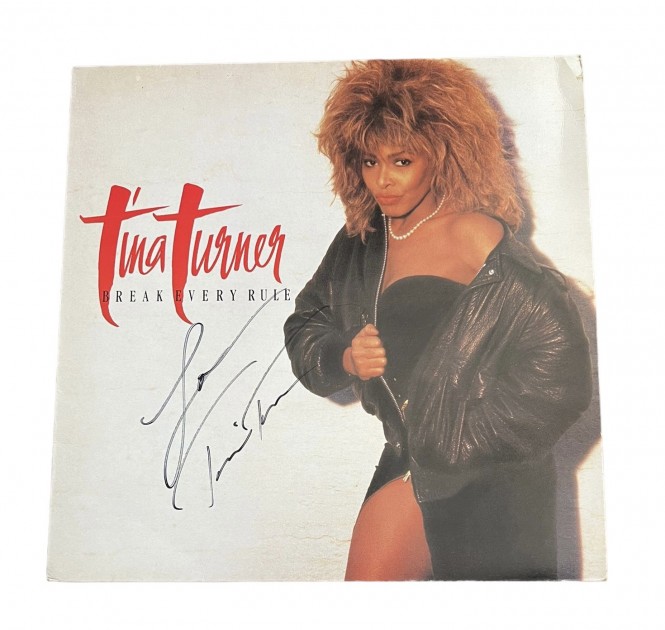 Tina Turner Signed 'Break Every Rule' Vinyl