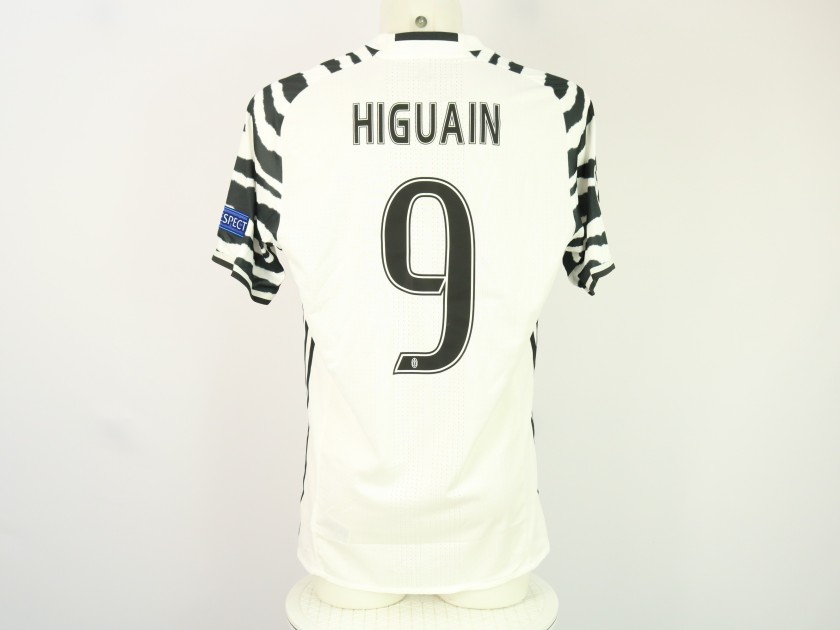 Higuain's Juventus Issued Shirt, UCL 2016/17