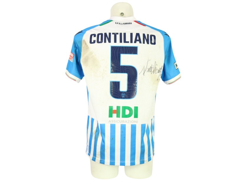 Contiliano's unwashed Signed Shirt, SPAL vs Rimini 2024 
