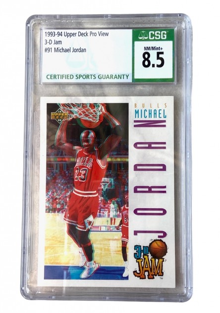 Michael Jordan Collector's Trading Card - Upper Deck Pro View 3D Limited Edition 1993 + COA