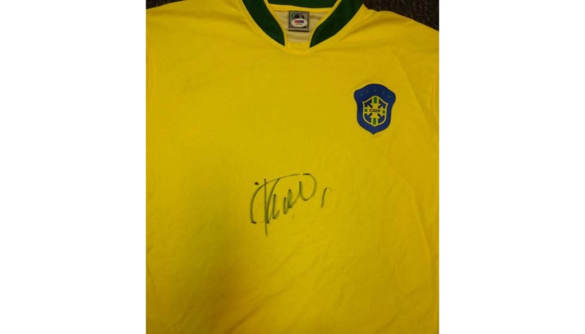 Kaka's Official Brazil Signed Shirt, 2002 - CharityStars