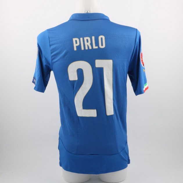 Pirlo Italy match issued/worn shirt, Euro 2016 Qualifying match 