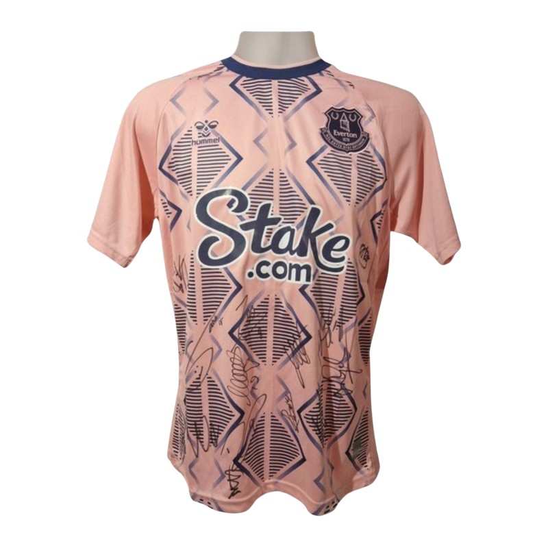 Everton FC 2022/23 Squad Signed and Framed Shirt