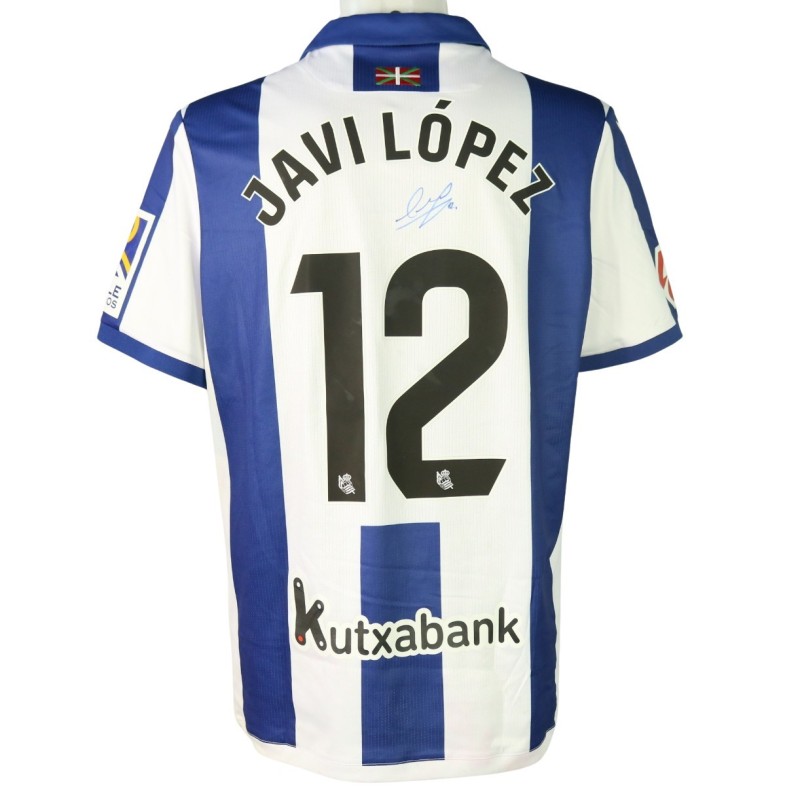 Javi López's Signed Unwashed Shirt, Real Sociedad vs Valencia 2024