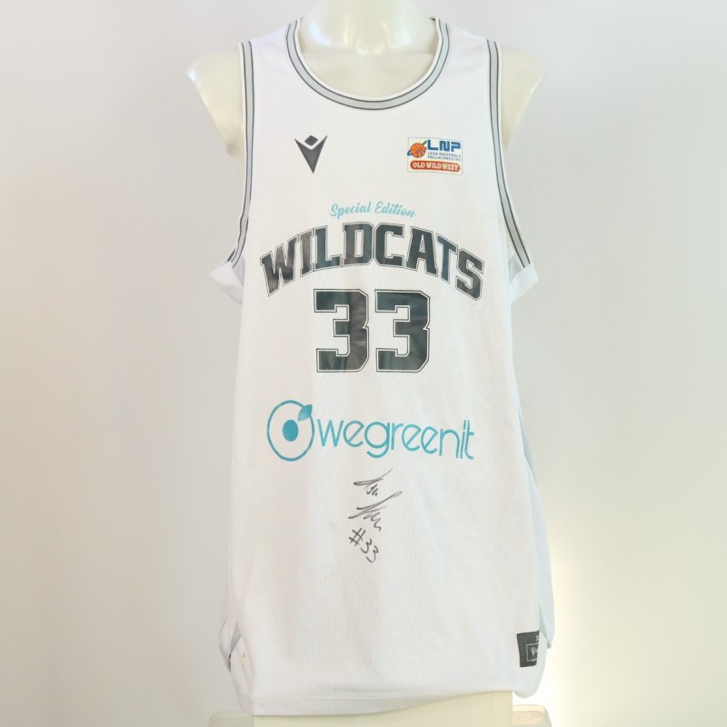 Leggio's Match Worn tank top, Urania Basket 2024 - Signed