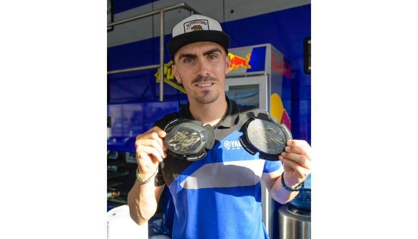 Knee Sliders Worn and Signed by Loris Baz at Portimao