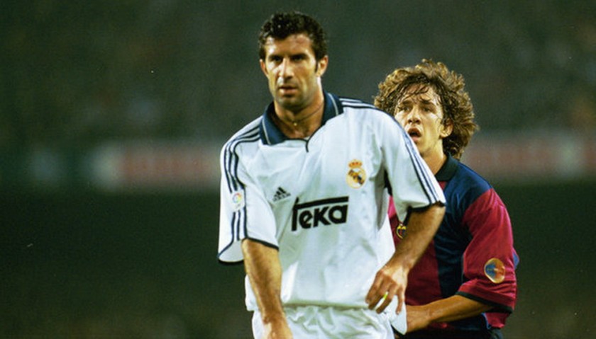 Figo's Official Real Madrid Signed Shirt, 2000/01
