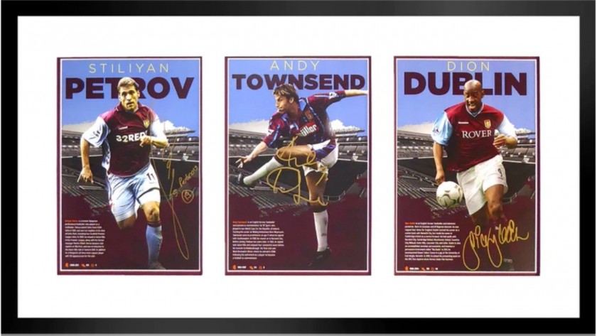 Aston Villa Legends Multi Signed Display