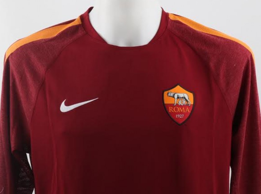 Roma Training Shirt 2015-16, signed by Florenzi
