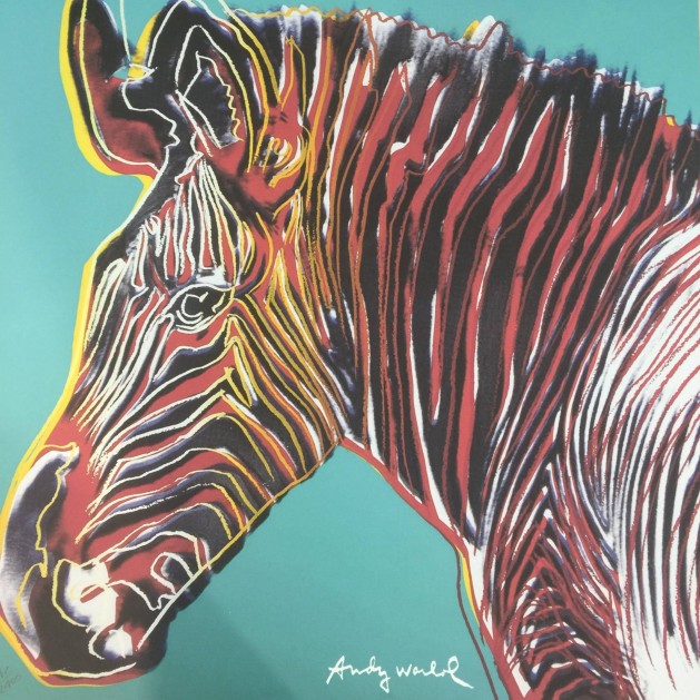 Andy Warhol Signed "Zebra" 