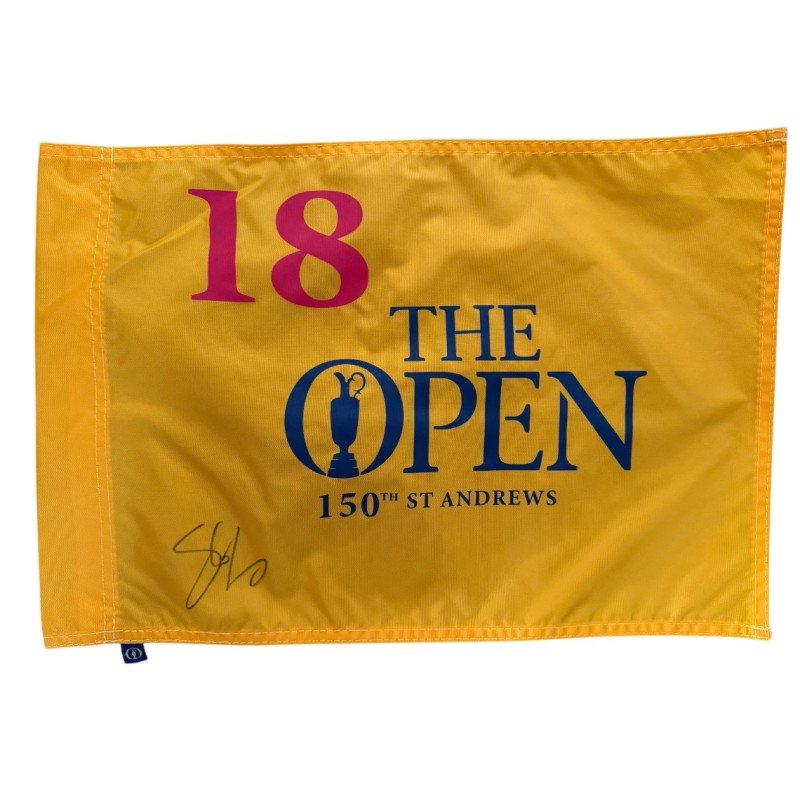 Shane Lowry Signed The Open Flag