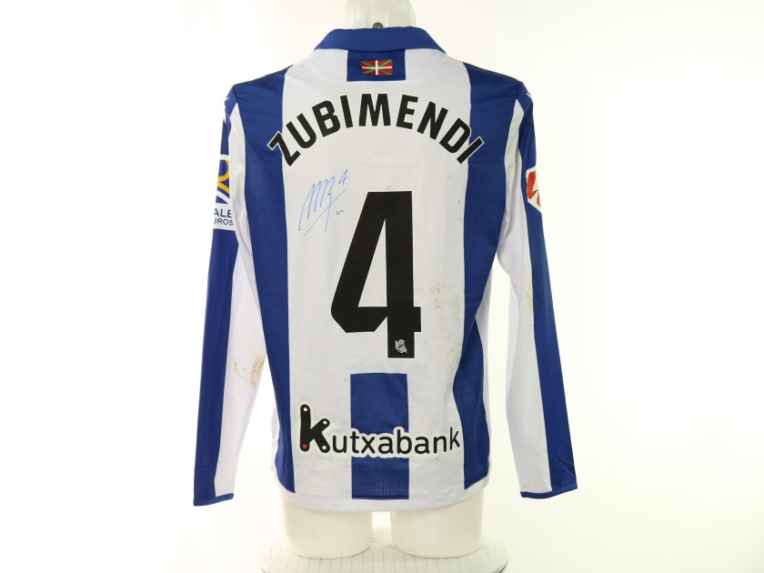 Zubimendi's Real Sociedad vs Getafe Signed Unwashed Shirt, 2025