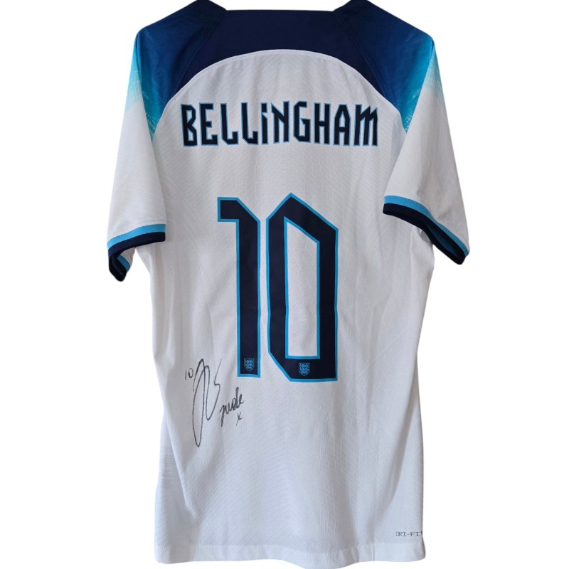 Bellingham's Scotland vs England Signed Match-Issued Shirt, 2023