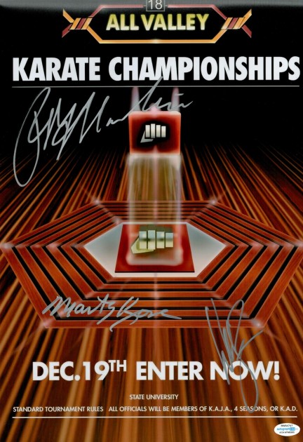 The Karate Kid Cast Signed Movie Poster