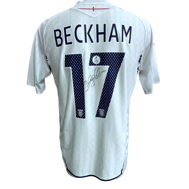 Beckham's England Signed Official Shirt, 2008