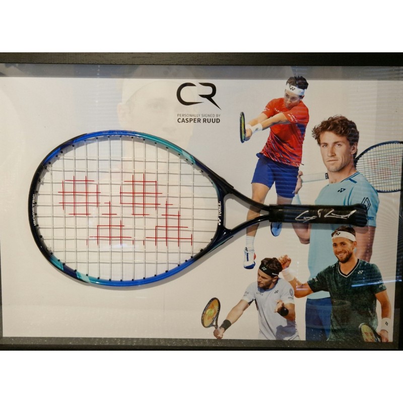 Casper Ruud Signed and Framed Tennis Racket