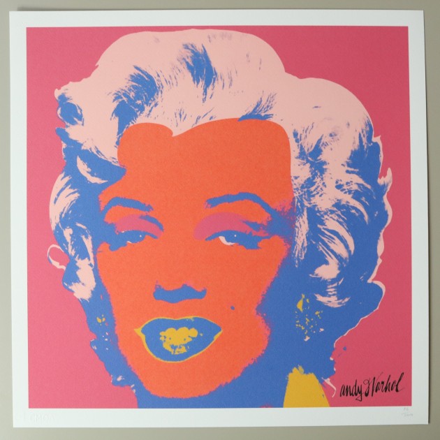 Andy Warhol "Marilyn" Signed Limited Edition with CMOA Stamp