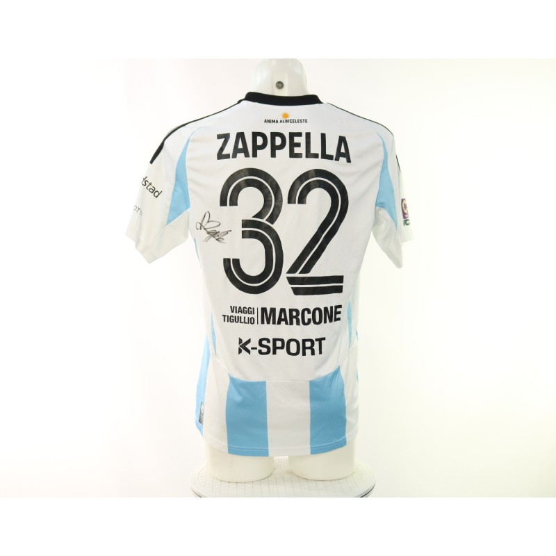 Maglia Zappella Virtus Entella vs Ascoli Unwashed, 2025 - Autografata