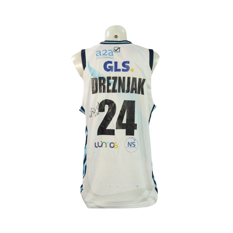 Completo Dreznjak unwashed EA7 Milano vs Napoli Basket 2024 - Autografato