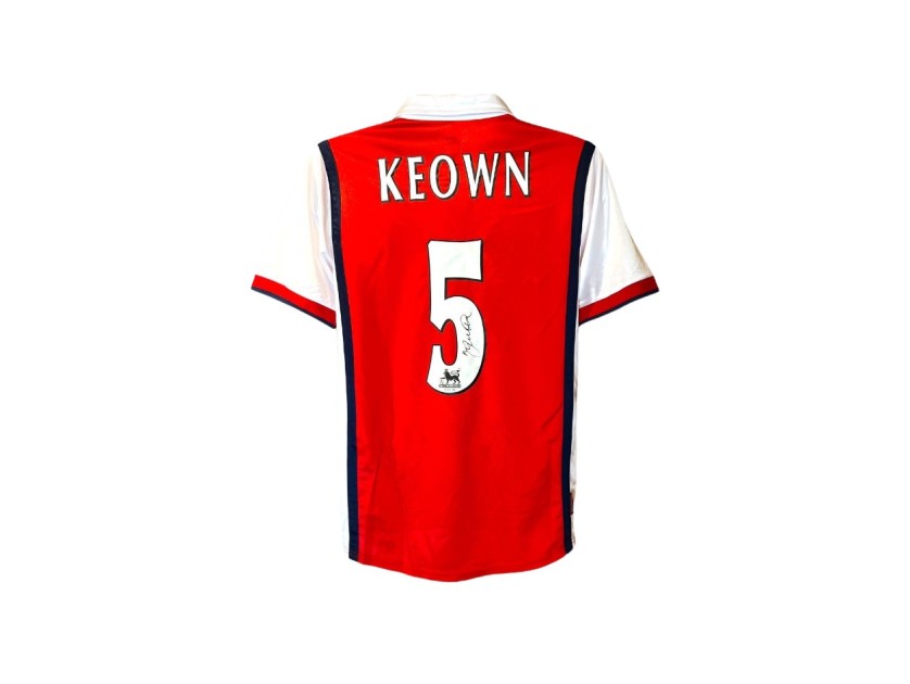 Replica della maglia dell'Arsenal 1998/99 firmata da Martin Keown