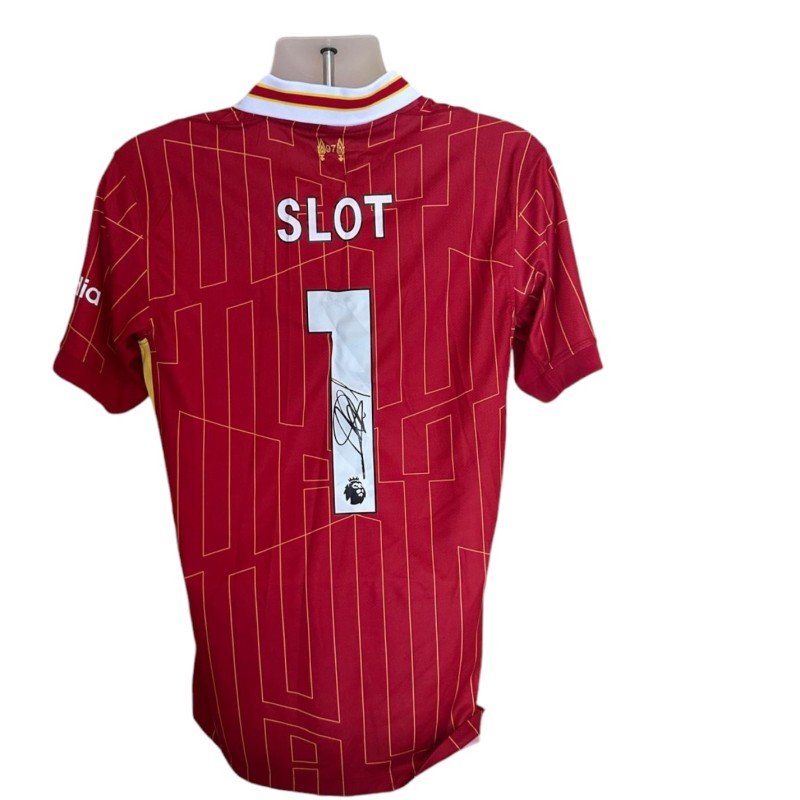 Replica della maglia del Liverpool 2024/25 firmata da Arne Slot