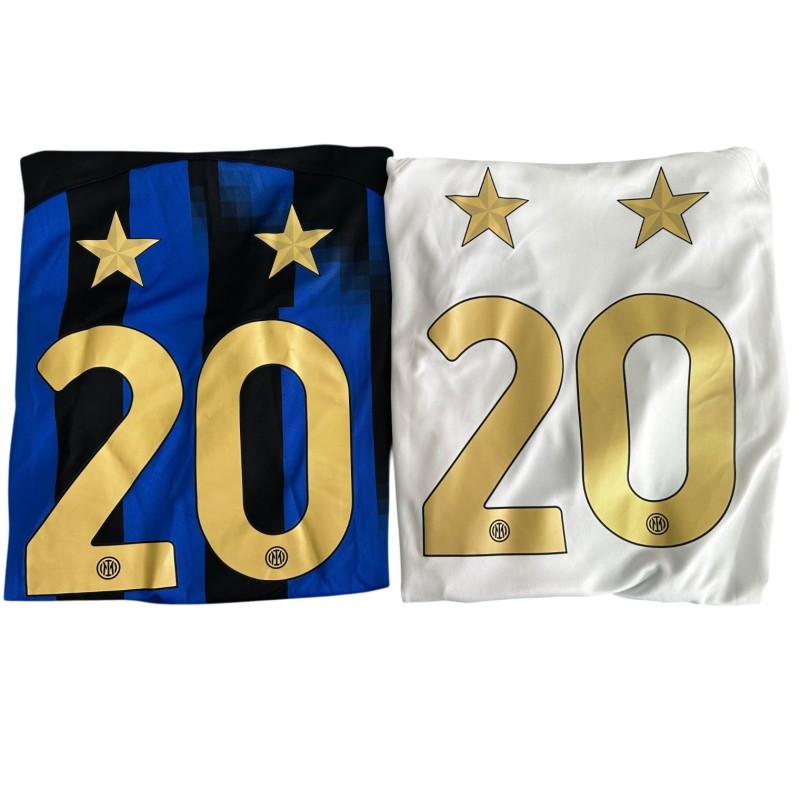 Inter Home + Away Official Shirts, 2023/24 - 20 Scudetti Special Edition