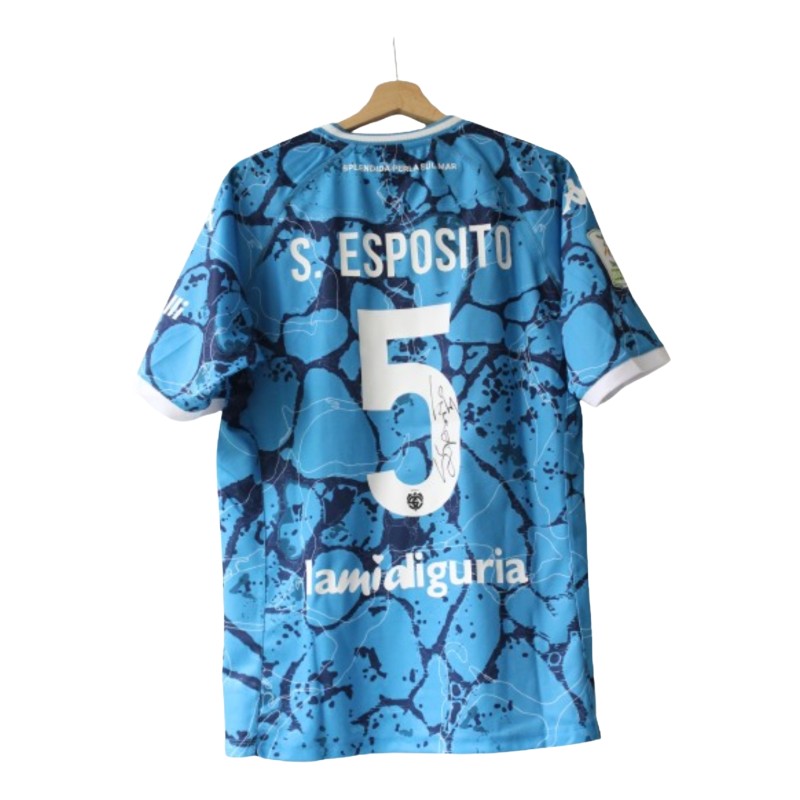 Salvatore Esposito's Spezia Signed Official Shirt, 2024/25