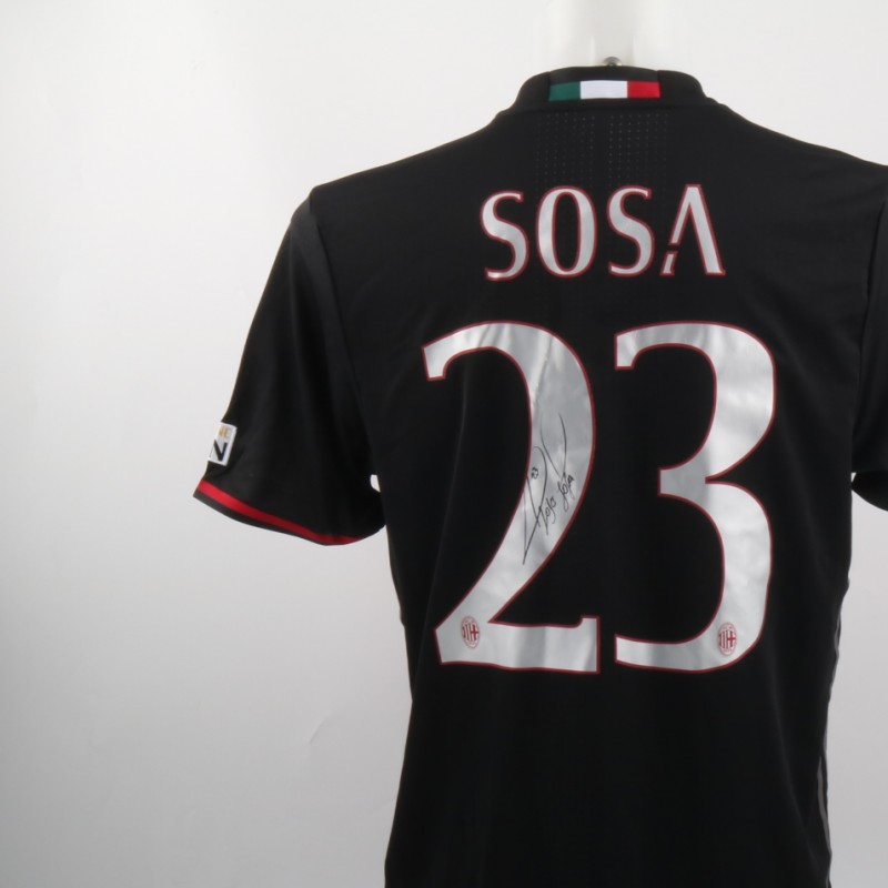 Sosa match issued shirt in Milan-Inter, 20/11/16 - special patch